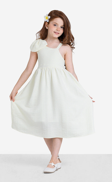 Girls' Plain Round-Neck Dress – view 6
