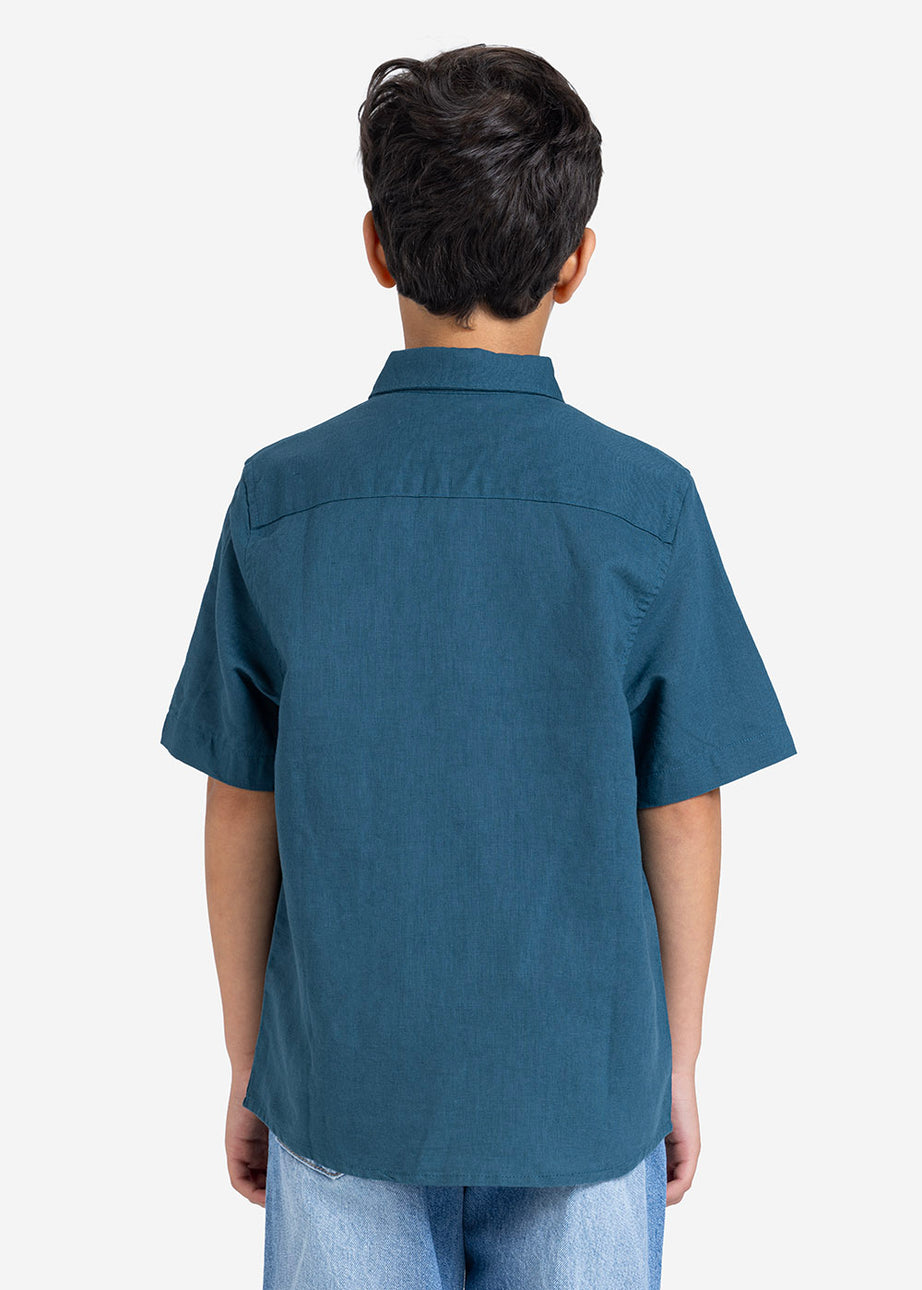 Half sleeve shirt - Boys - Plain
