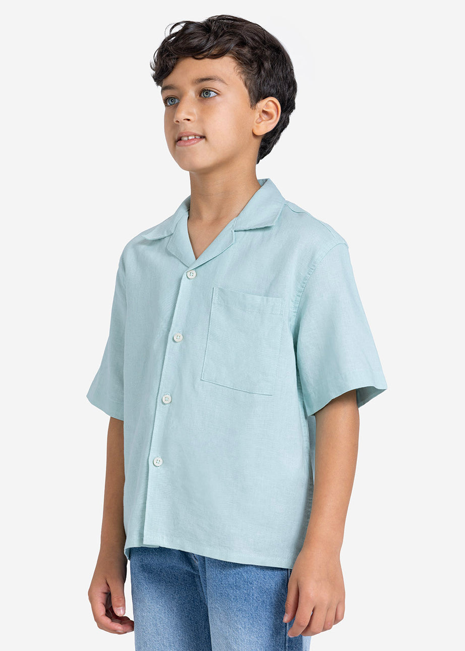 Half sleeve shirt - Boys - Plain
