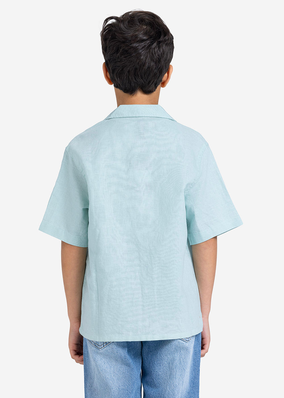 Half sleeve shirt - Boys - Plain