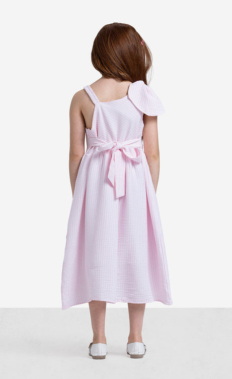 Girls' Plain Round-Neck Dress – view 4