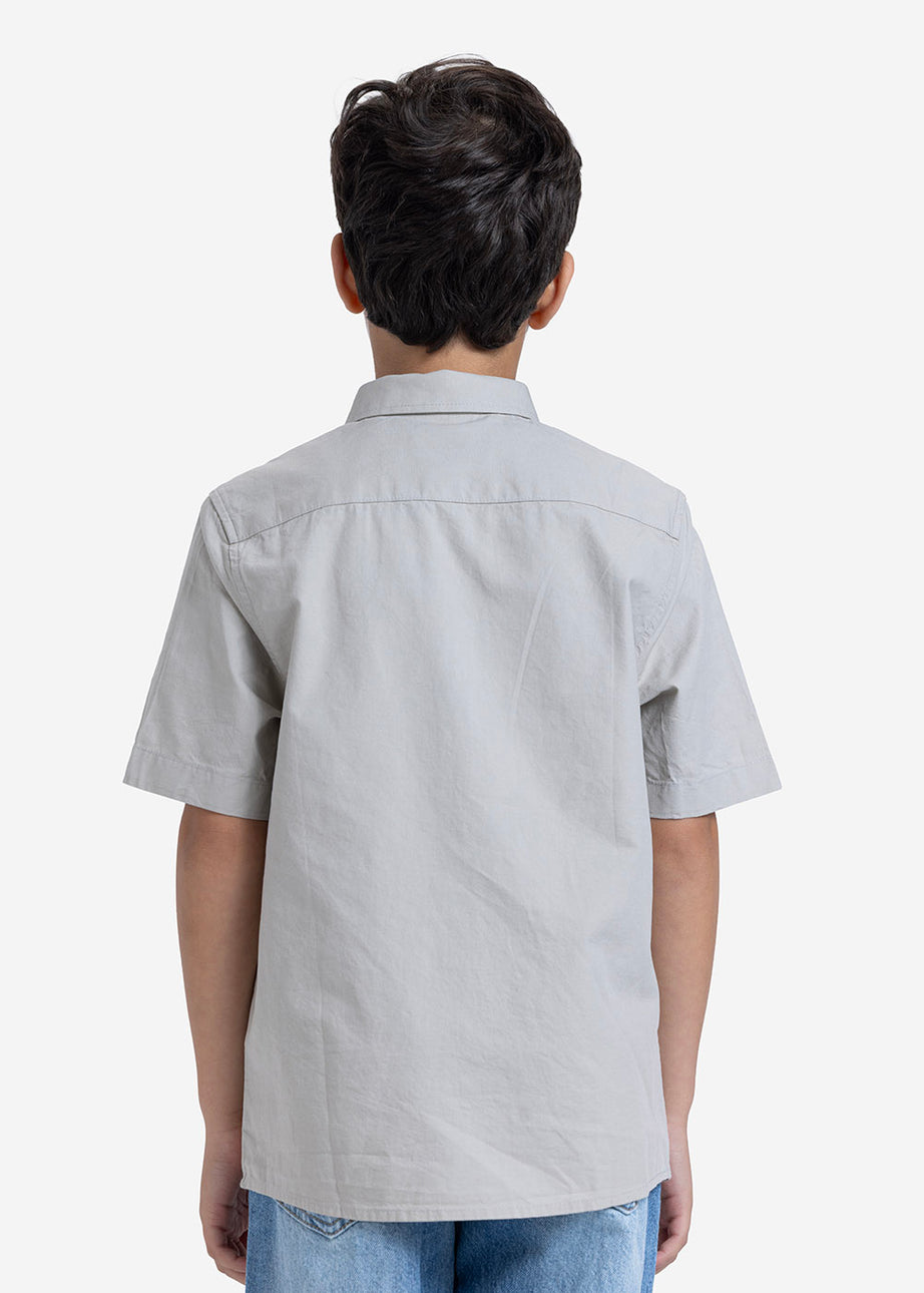 Half sleeve shirt - Boys - Plain