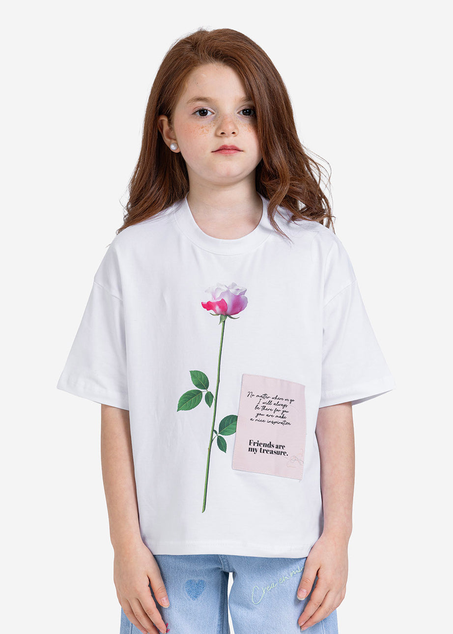 T-shirt - Girls - Printed