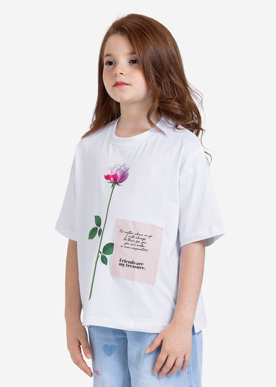 T-shirt - Girls - Printed