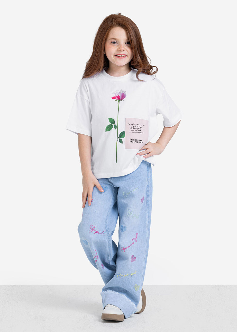 T-shirt - Girls - Printed