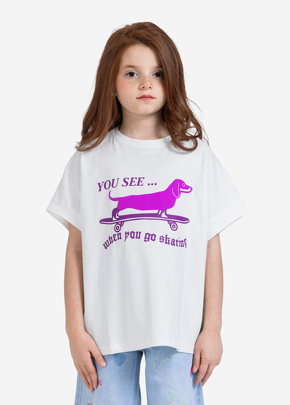 T-shirt - Girls - Printed
