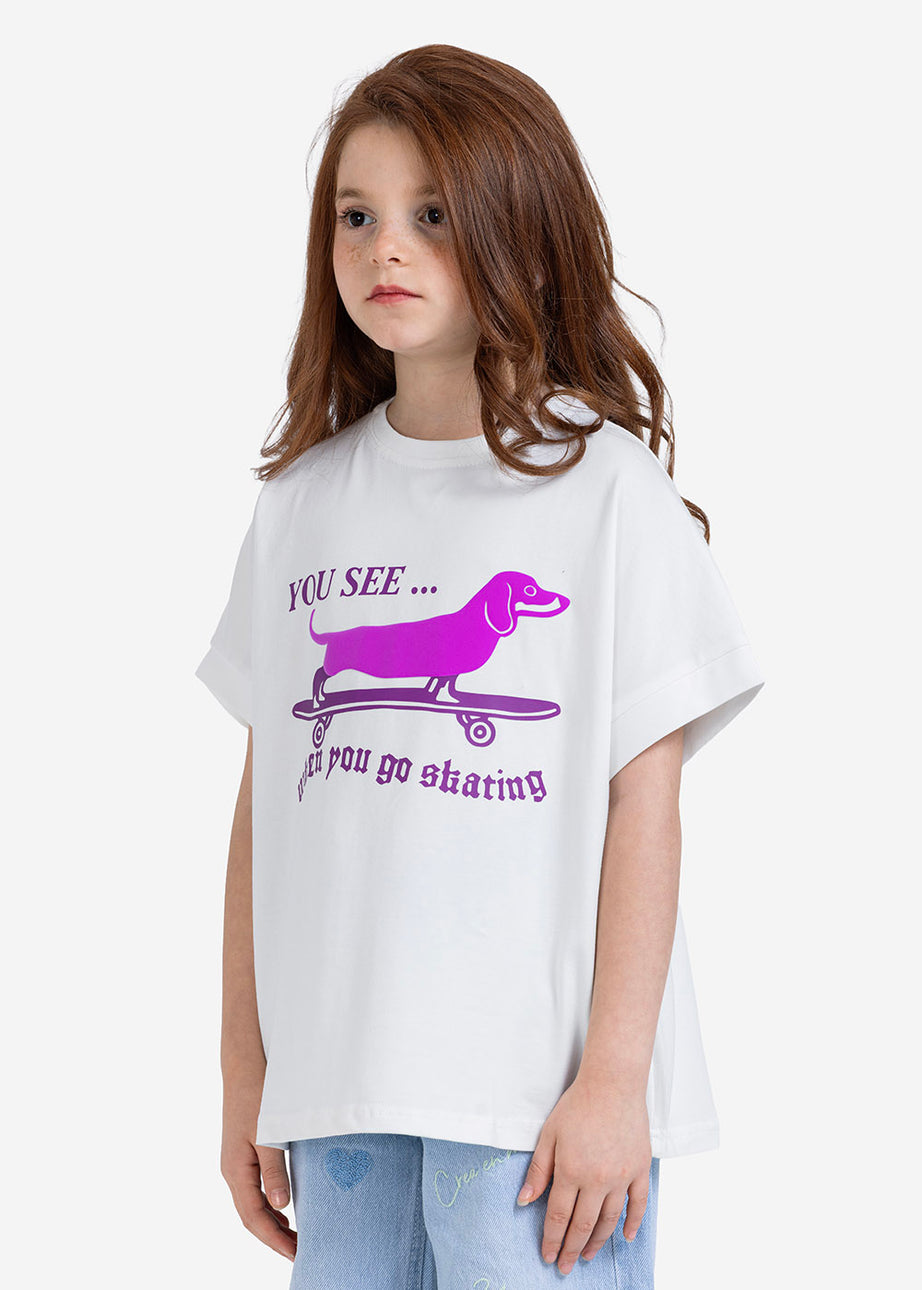 T-shirt - Girls - Printed