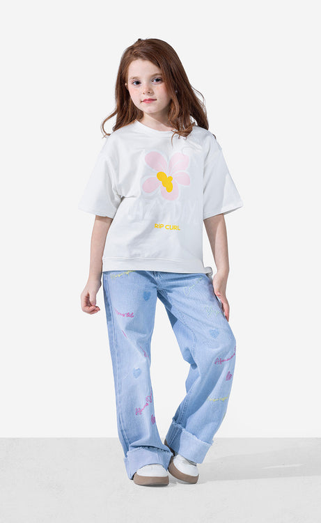 Girls' Printed Crew-Neck Short-Sleeve T-Shirt – view 4