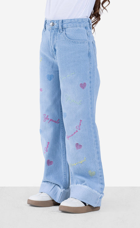 Girls' Wide-Leg Jeans – view 3