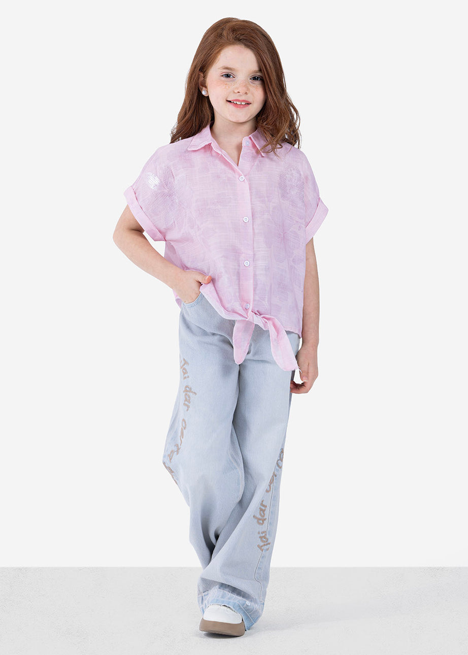 Blouse - Girls - Printed