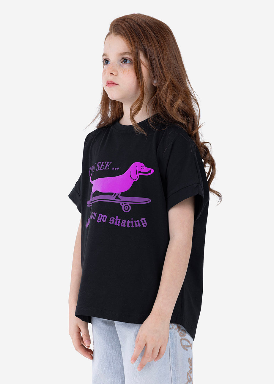 T-shirt - Girls - Printed