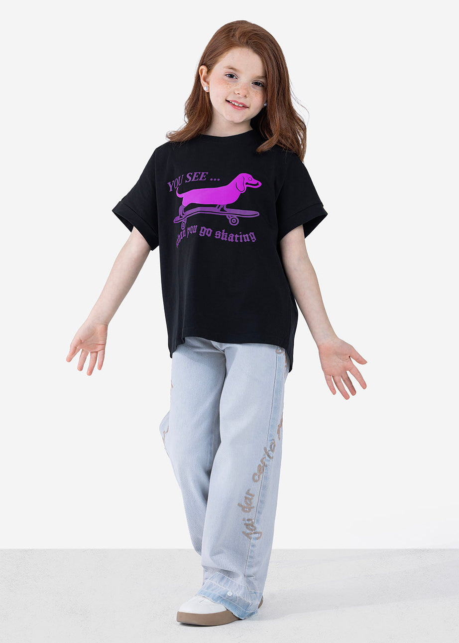 T-shirt - Girls - Printed