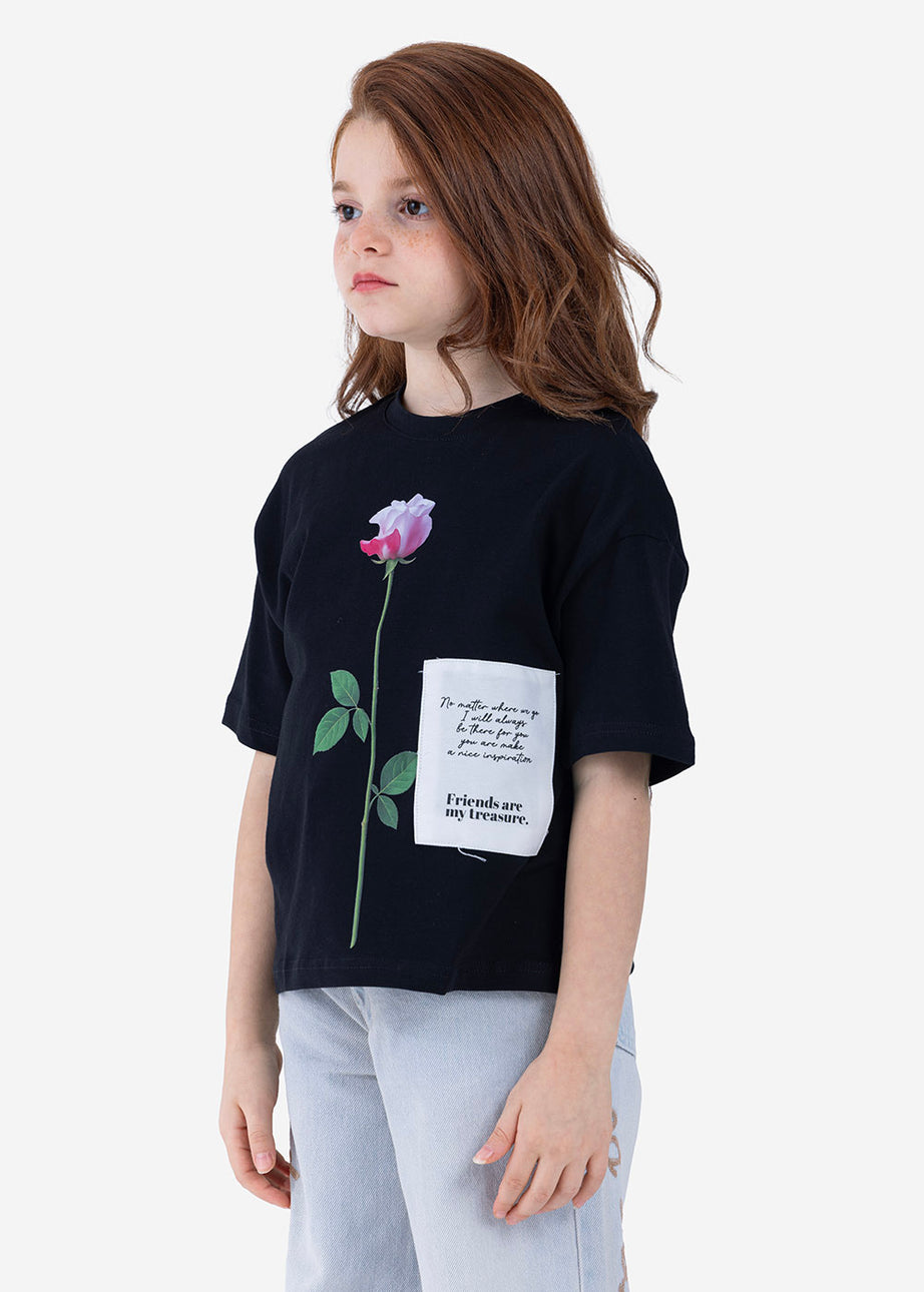 T-shirt - Girls - Printed