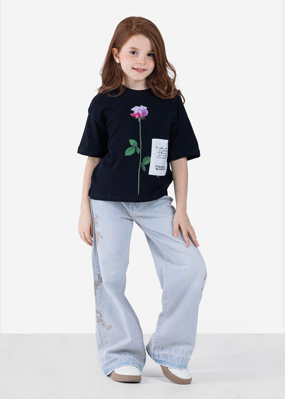 T-shirt - Girls - Printed