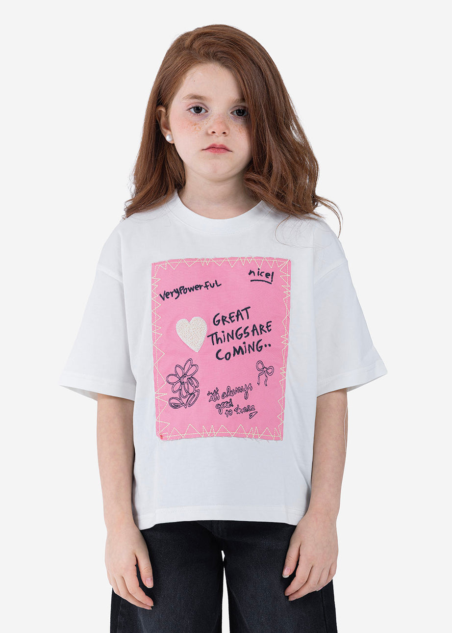 T-shirt - Girls - Printed