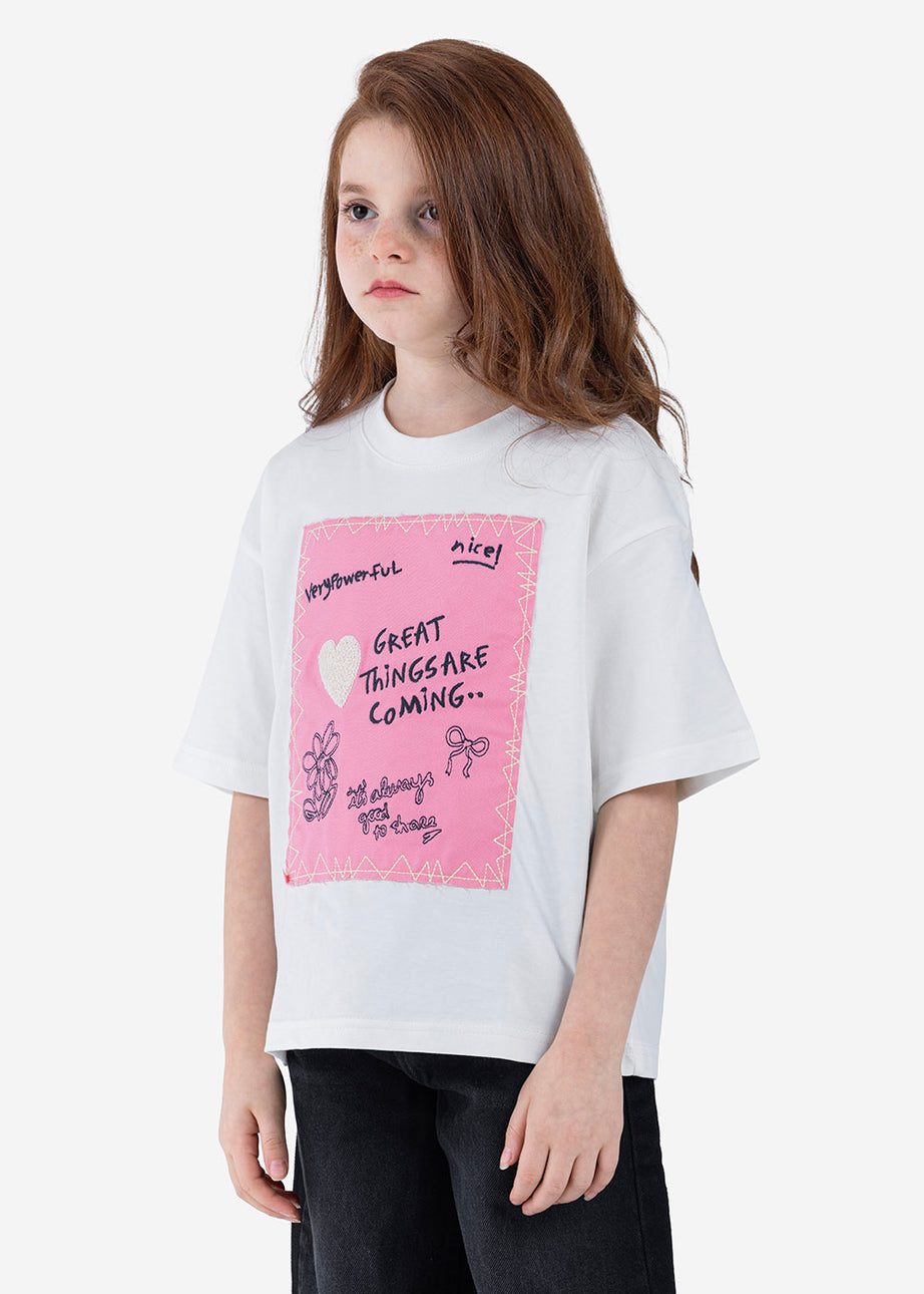 T-shirt - Girls - Printed
