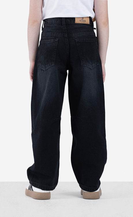 Girls' Jeans - Black, Dusty Blue & Light Blue – view 7