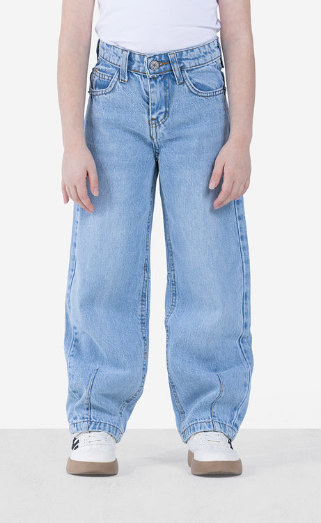 Girls' Jeans - Black, Dusty Blue & Light Blue
