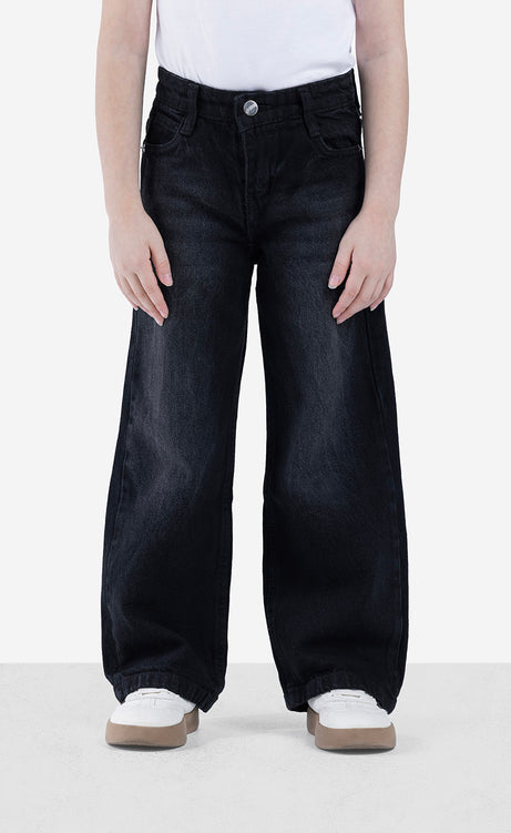 Girls' Jeans - Black, Dusty Blue & Ice – view 6