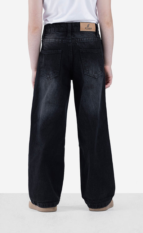 Girls' Jeans - Black, Dusty Blue & Ice – view 8
