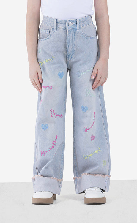 Girls' Wide-Leg Jeans – view 4