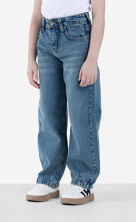 Girls' Jeans - Black, Dusty Blue & Light Blue – view 4