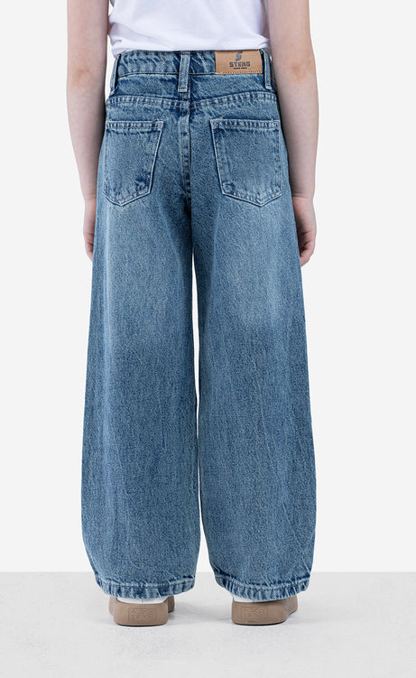 Girls' Jeans - Black, Dusty Blue & Ice – view 9