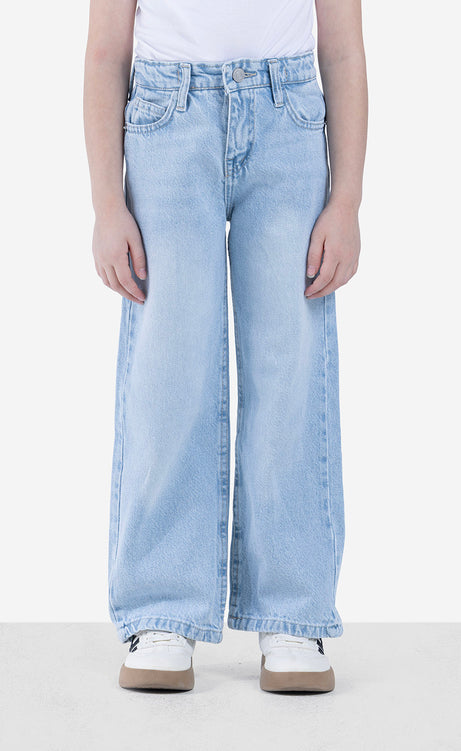Girls' Jeans - Black, Dusty Blue & Ice – view 3
