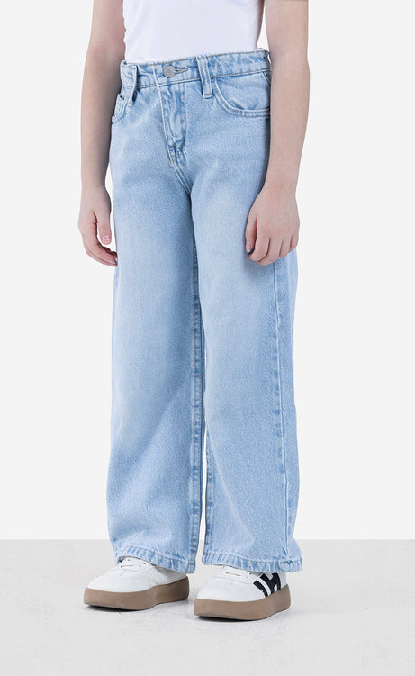 Girls' Jeans - Black, Dusty Blue & Ice – view 4